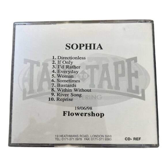 Sophia The Infinite Circle Promo CD Flowershop Tape to Tape Mastering 1998 VG - Picture 4 of 4